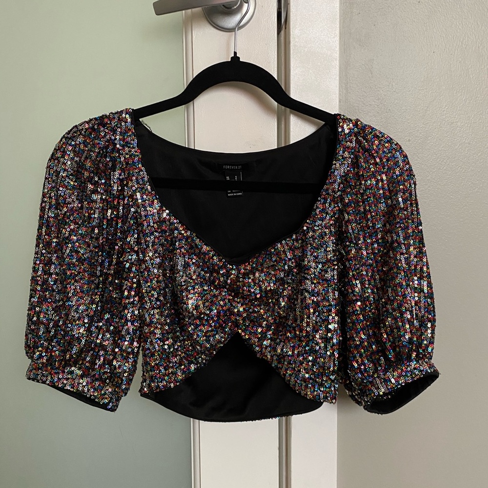 Forever21 Sequined Top